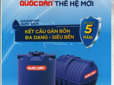 Bảng giá bán bồn nhựa Quốc Dân Thế Hệ Mới